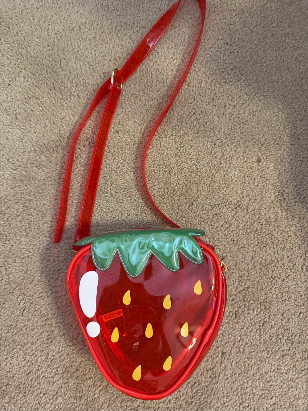 Red Strawberry Crossbody Bag